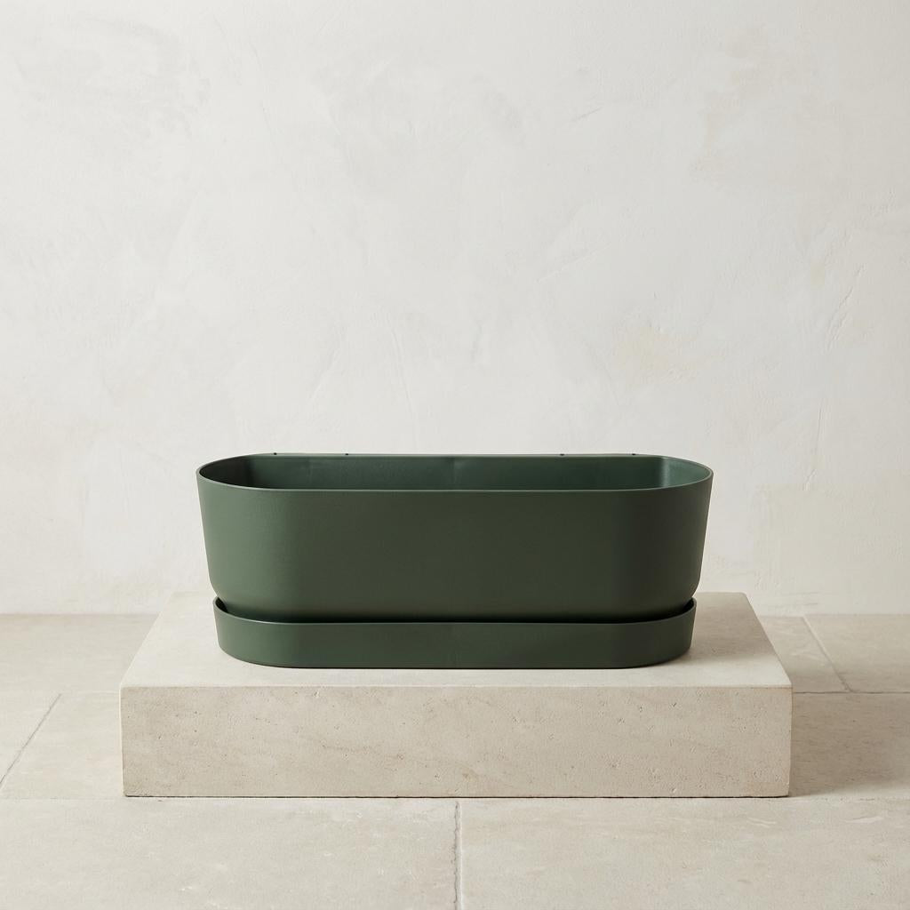 Elho Pot Greenville Easy Balcony D25cm - Leaf Green