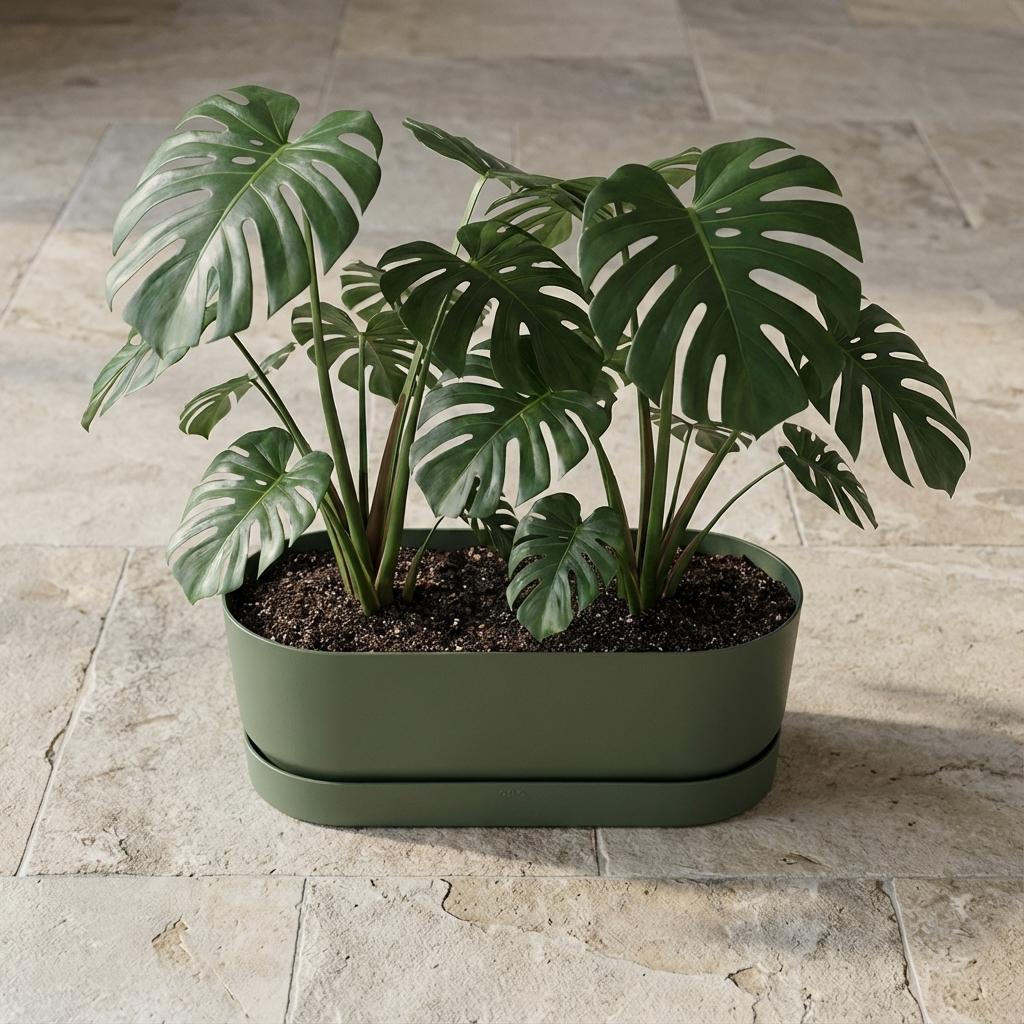 Elho Pot Greenville Easy Balcony D25cm - Leaf Green