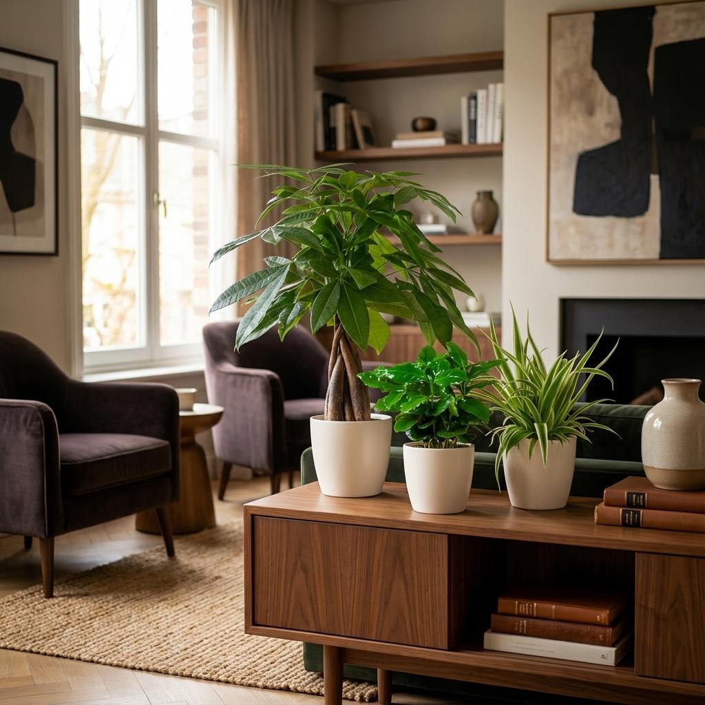 Diervriendelijke Planten Set –  Witte pot – Ø12 cm