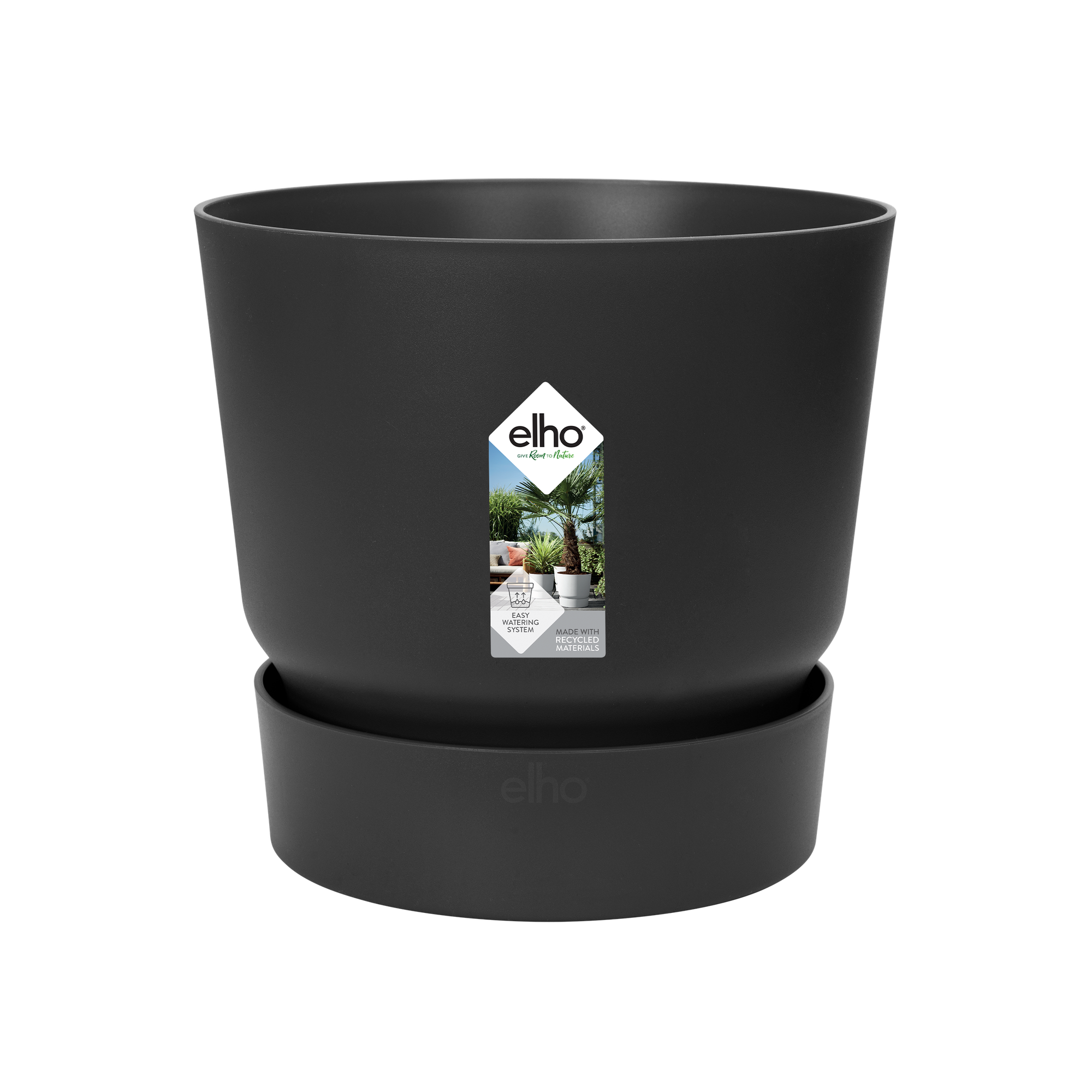 Pot elho Greenville Round zwart - D24 x H23